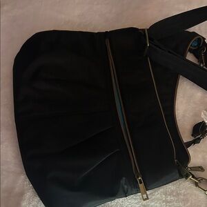 Travelon Black Tote with Gold Accents